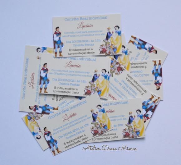 Convitinho Individual Branca de Neve