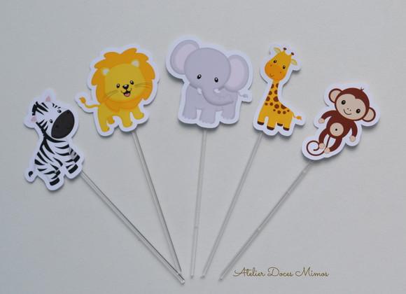 Topper para Doces Safari