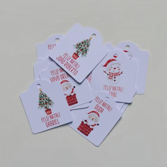 Tag Natal Personalizada c/ Nomes Diferentes