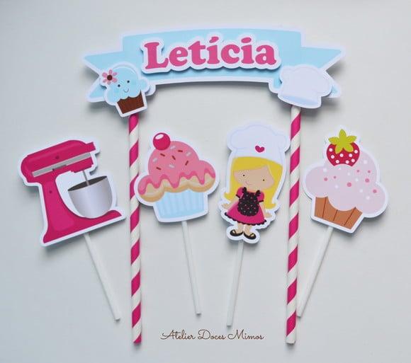 Topo de Bolo Confeitaria