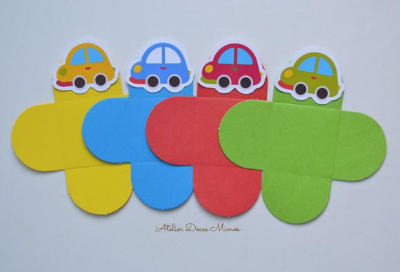 Forminhas Carrinhos Coloridos