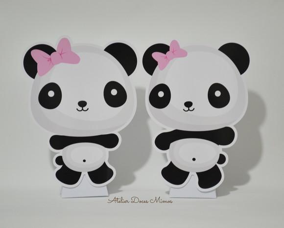Totem de Mesa c/ Caixa Pirâmide Panda