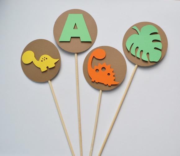 Palitões Decorativos Dinossauro - 10 Unidades
