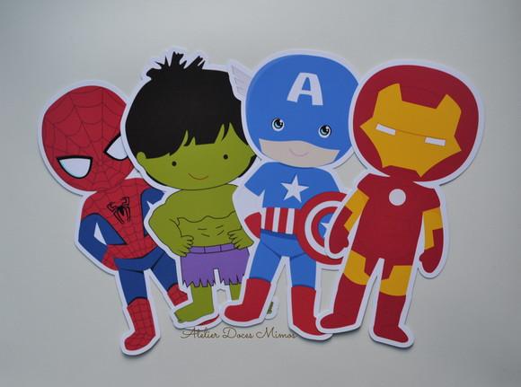 Apliques Vingadores 18cm