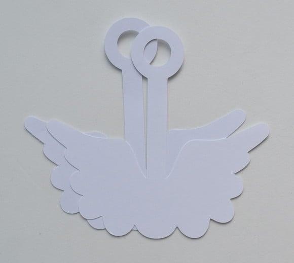 Aplique Tubete Asas e Aureola de Anjo
