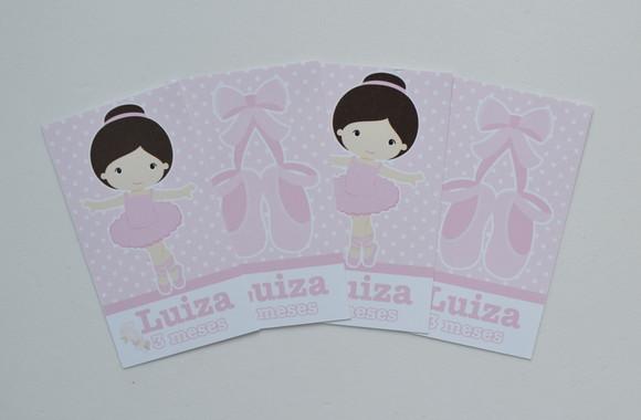 Adesivo para Tubetes Bailarina