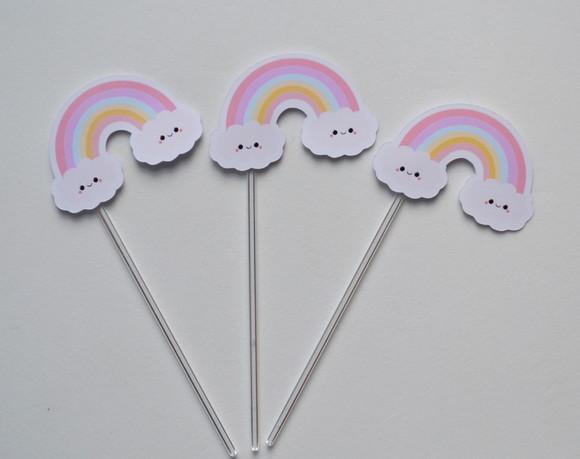 Topper para Doces Arco-iris