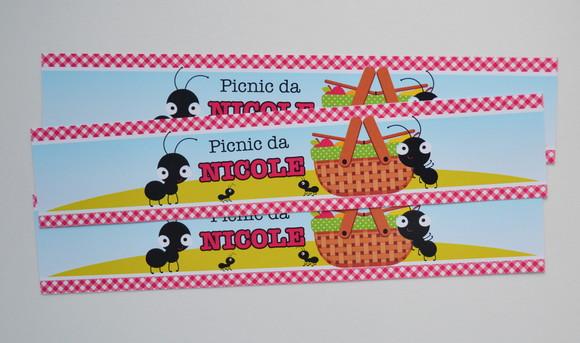 Adesivo Picnic Garrafinha de Água