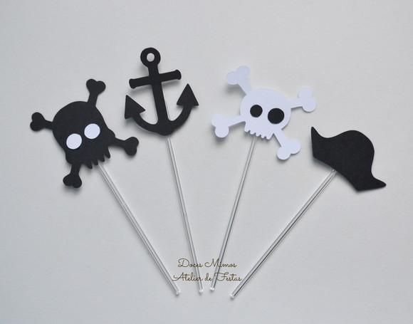 Topper de Doces Pirata (20 Unidades)