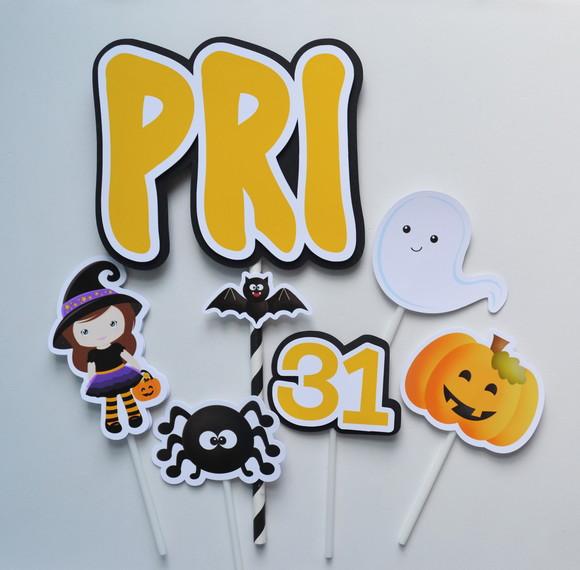 Topo de Bolo Halloween