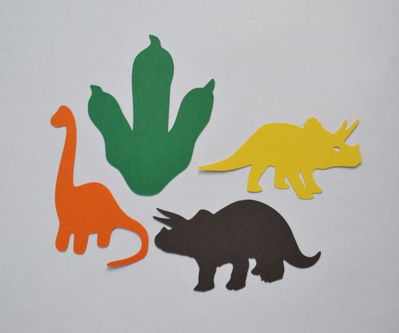 Aplique p/ Parede ou Painel Dinossauros 25cm (4 Unidades)