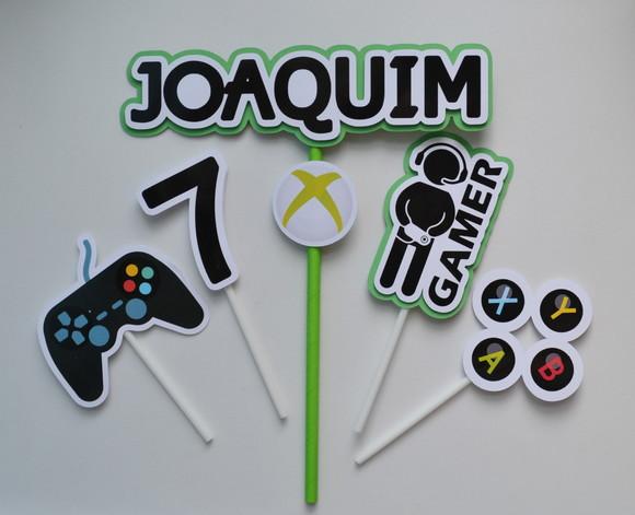 Topo de Bolo Xbox