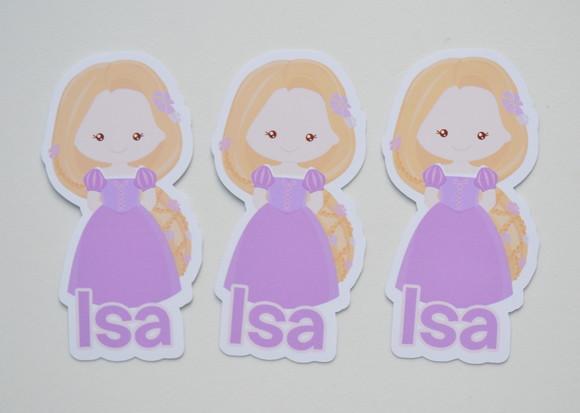 Aplique tubete Rapunzel baby