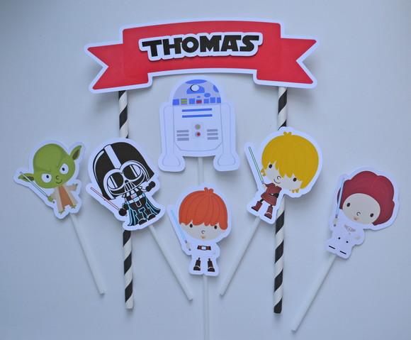 Topo de Bolo Star Wars Baby