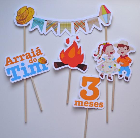 Topo de Bolo Festa Junina