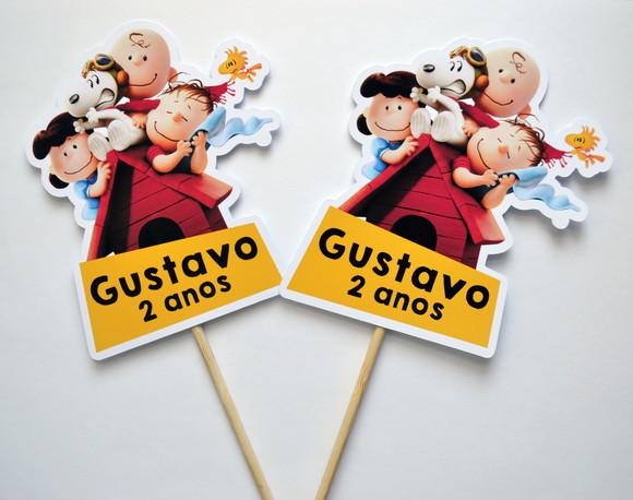 Palitões Decorativos Snoopy - 10 Unidades