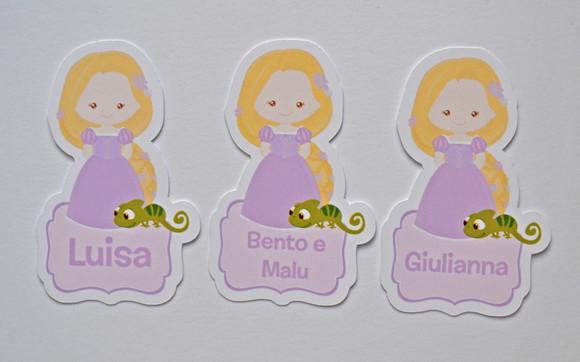Tag Lembrancinha Rapunzel Personalizada Festa Infantil