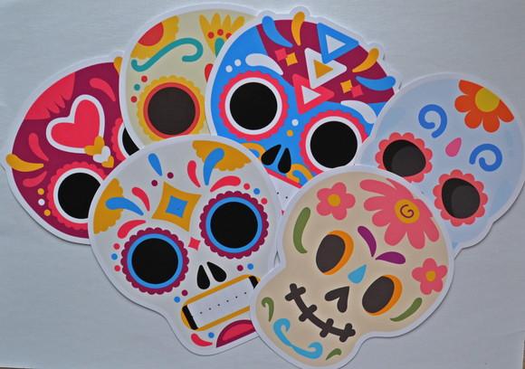 Apliques Caveiras Mexicanas 15cm