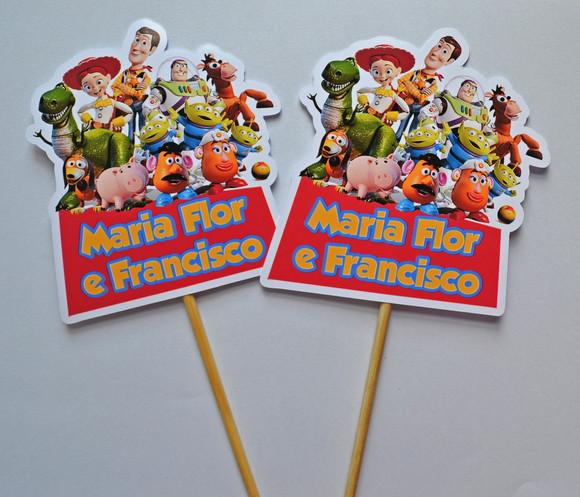 Palito Decorativo Toy Story - 10 Unidades
