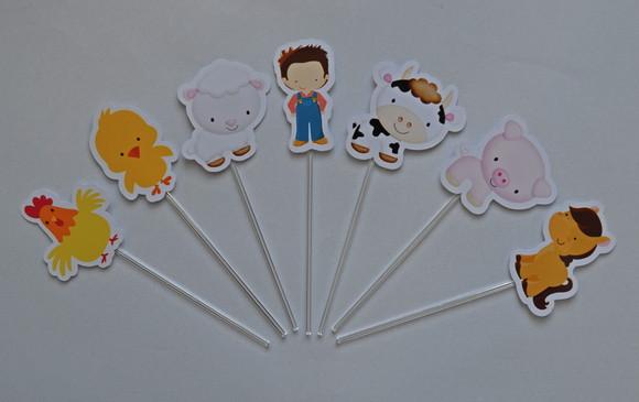 Topper para Doces Fazendinha