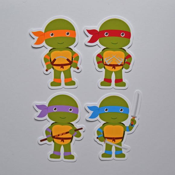 Aplique Tubete Tartarugas Ninja Baby