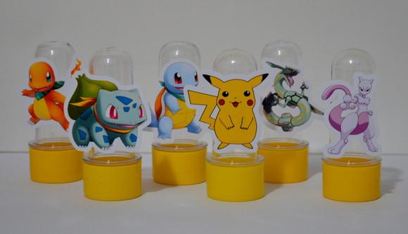 Mini Tubete com Aplique Pokémon