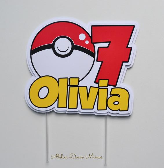 Topo de Bolo Pokémon
