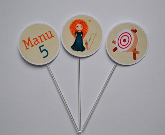 Topper para Doces Merida Valente