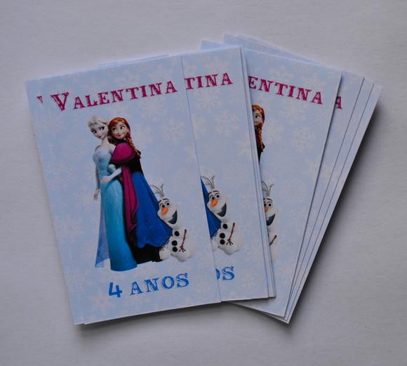Adesivo para Tubete Frozen