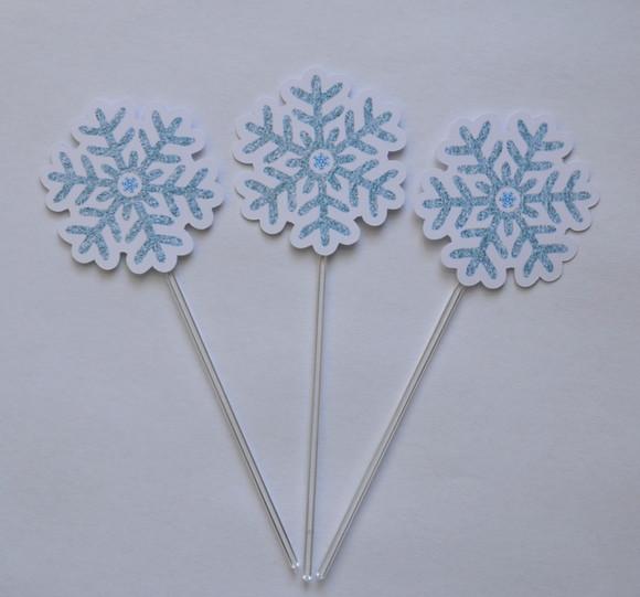 Topper de Doce Flocos de Neve - Frozen