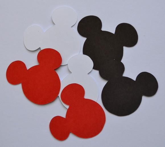 Apliques Scrap Silhoueta do Mickey