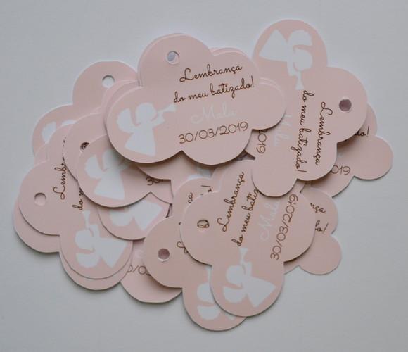 Tag Lembrancinha Batizado Personalizada para Festa e Recordação