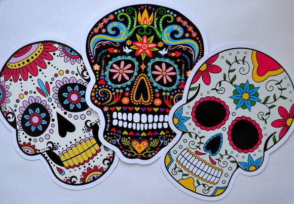 Aplique Caveiras Mexicanas 15cm