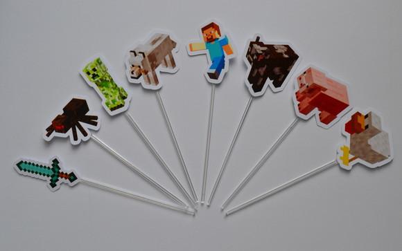Topper de Doces Minecraft