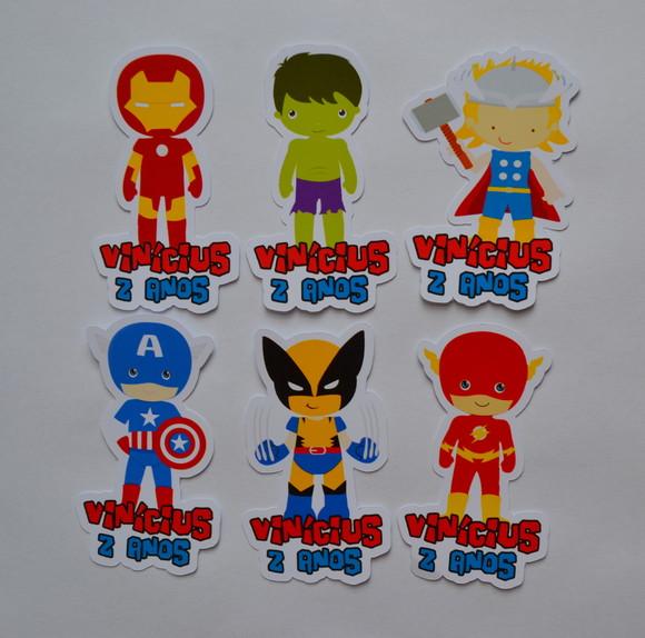 Aplique Tubete Vingadores