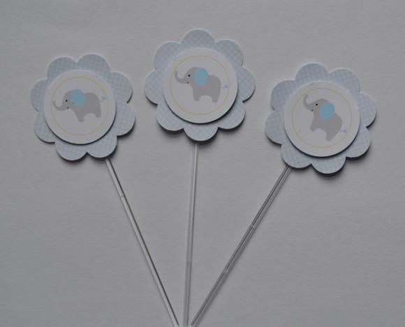 Topper de Doces Elefantinho 3d