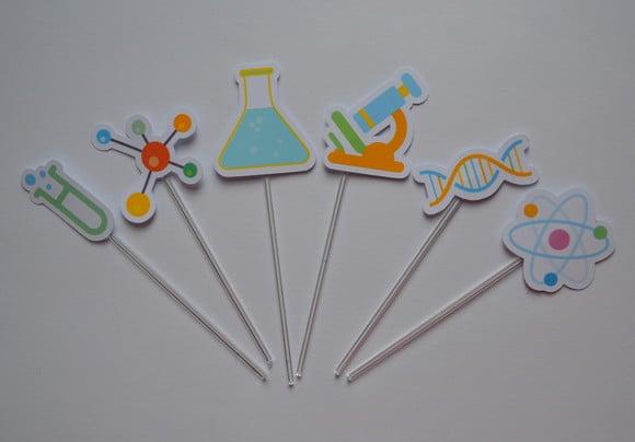 Topper de Doces Cientista