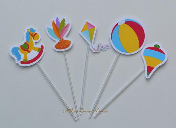 Topper de Doces Brinquedos Antigos