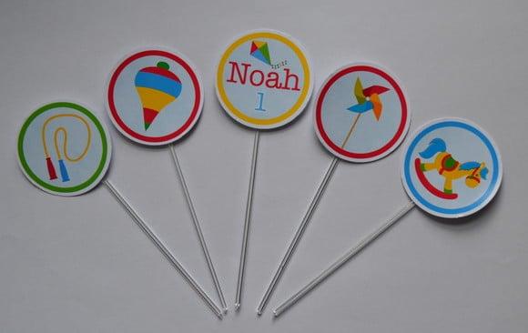 Topper de Doces Brinquedos Antigos