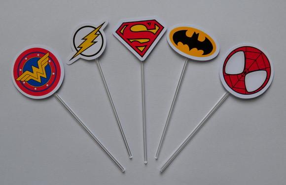 Topper p/ Doces Super Heróis