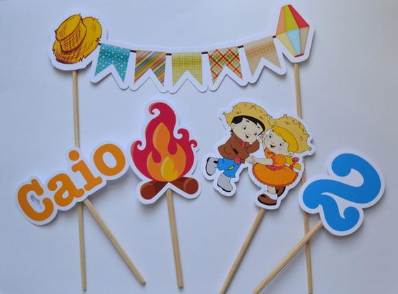 Topo de Bolo Festa Junina