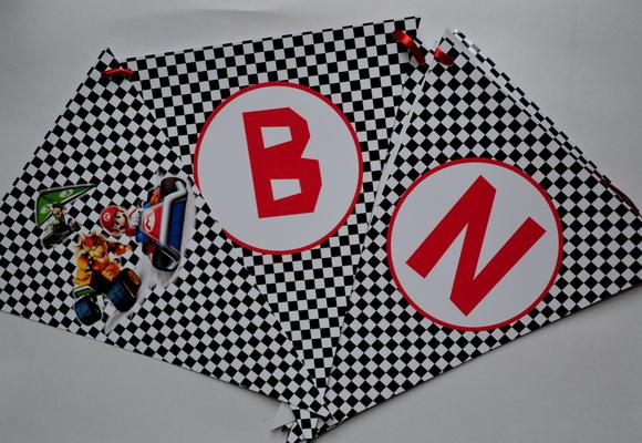 Bandeirolas Super Mario Kart