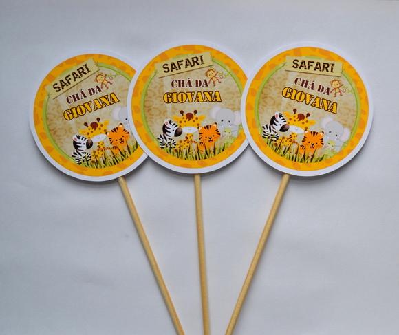 Palito Decorativo Safari (10 Unidades)
