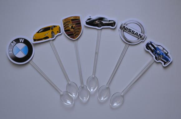 Colherzinha Carros Esportivos (20 Unid.)