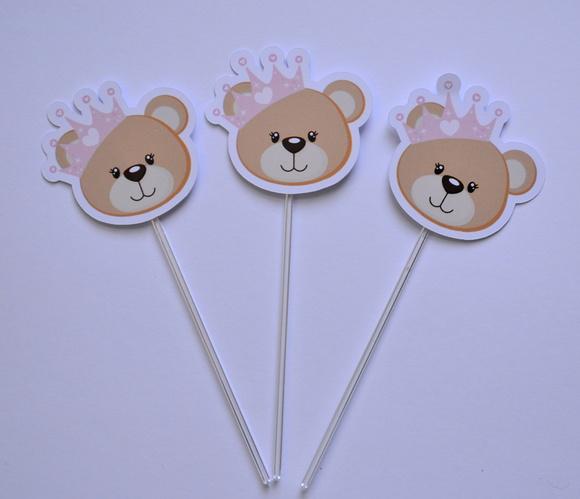 Topper de Doces Ursinha Princesa