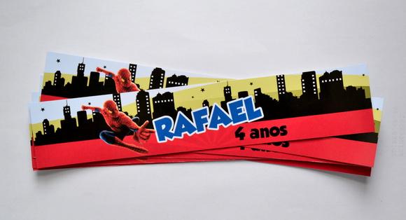 Adesivo para Água Homem Aranha