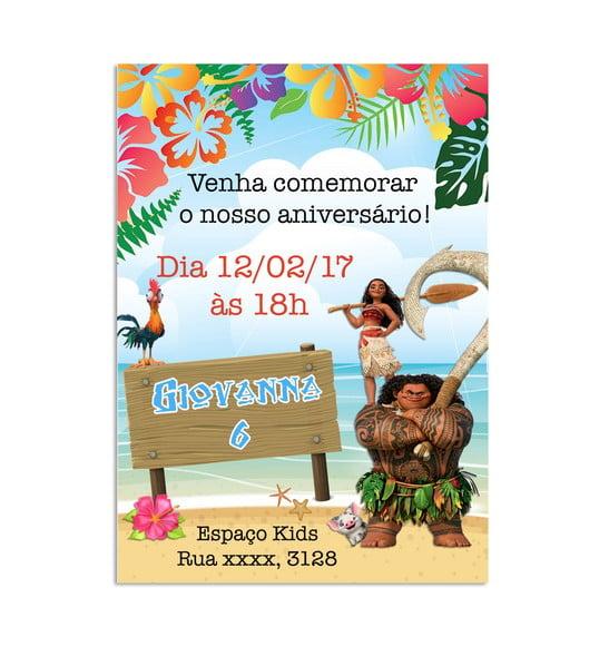Convite Digital Moana