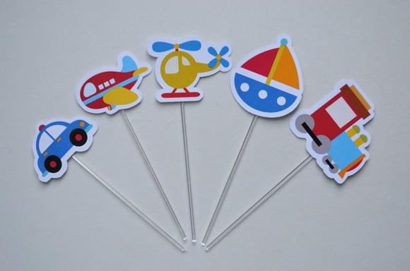 Topper de Doces Meios de Transporte