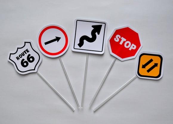 Topper de Doces Placas de Trânsito