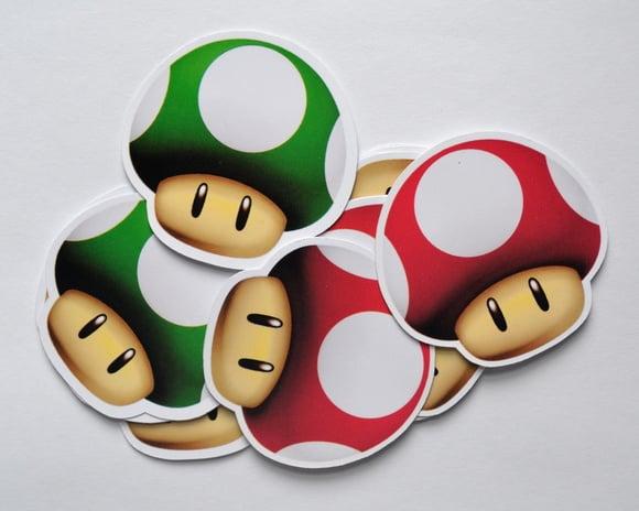 Adesivo Cogumelo Super Mario Bros (20 Unid.)